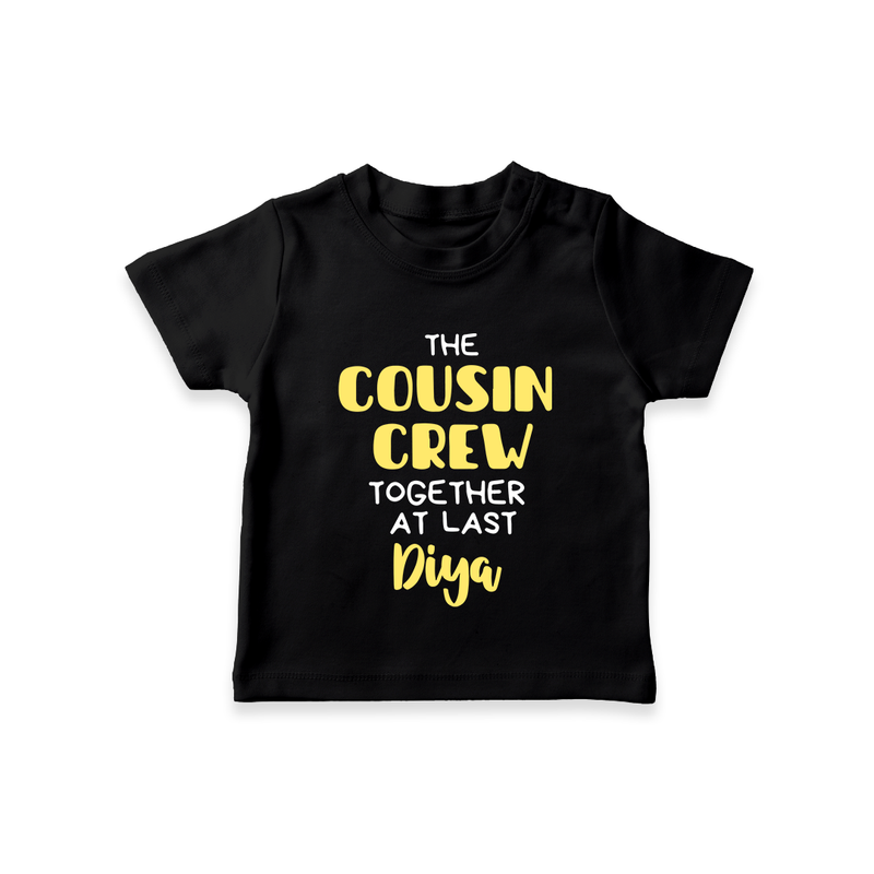 Cousin Love T-Shirt Outfit | Soft Cotton for Infants - BLACK - 0-5 Months Old (Chest 17")