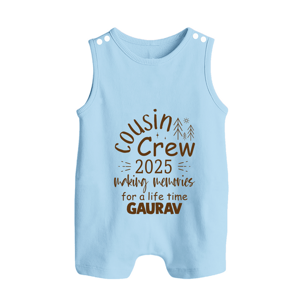 Cousin Smiles Romper Suit / Sleeveless Romper | Adorable and Comfortable Wear - BABY BLUE - 0 - 5 Months Old (Chest 18")