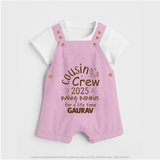 Cousin Smiles Dungaree Set | Adorable and Comfortable Wear - BABY PINK - 0 - 5 Months Old (Chest 18")