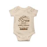 Cousin Smiles Romper / Onesie | Adorable and Comfortable Wear - IVORY - New Born (Chest 14")