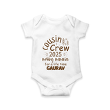Cousin Smiles Romper / Onesie | Adorable and Comfortable Wear - WHITE - New Born (Chest 14")