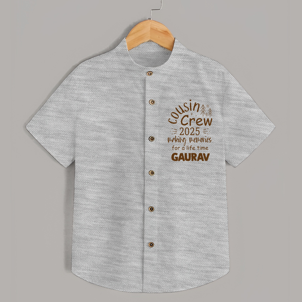 Cousin Smiles Shirt | Adorable and Comfortable Wear - GREY - 0 - 6 Months Old (Chest 23")