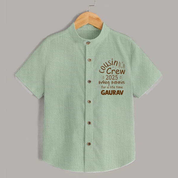 Cousin Smiles Shirt | Adorable and Comfortable Wear - MINT GREEN - 0 - 6 Months Old (Chest 23")