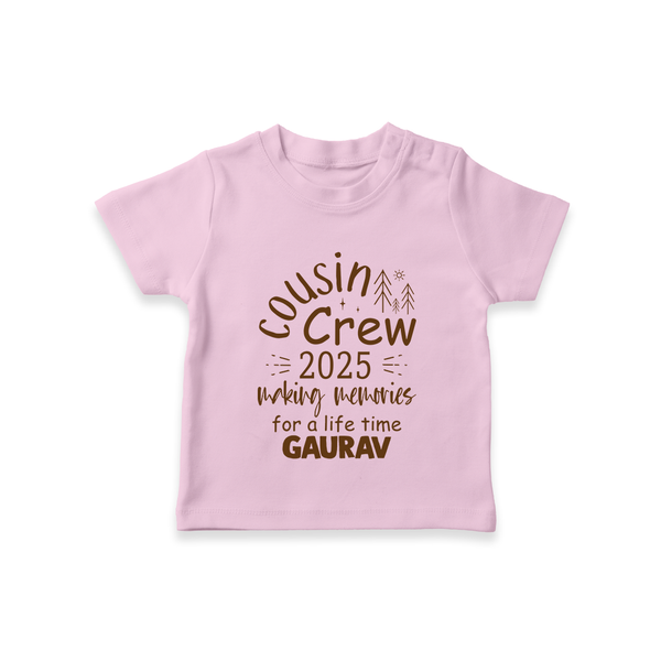 Cousin Smiles T-Shirt | Adorable and Comfortable Wear - BABY PINK - 0-5 Months Old (Chest 17")