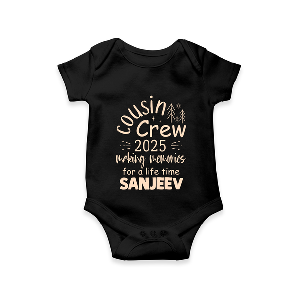 Cousin Smiles Romper / Onesie | Adorable and Comfortable Wear - BLACK - New Born (Chest 14")