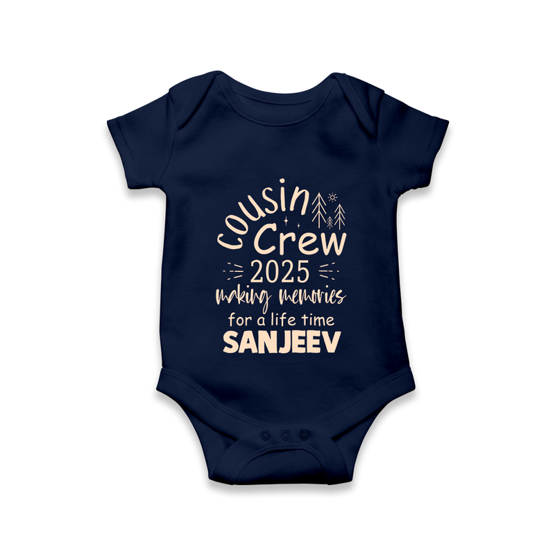 Cousin Smiles Romper / Onesie | Adorable and Comfortable Wear - NAVY BLUE - New Born (Chest 14")