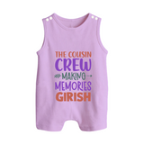 Little Cousin Tribe Romper Suit / Sleeveless Romper | Adorable Matching Wear - LILAC - 0 - 5 Months Old (Chest 18")