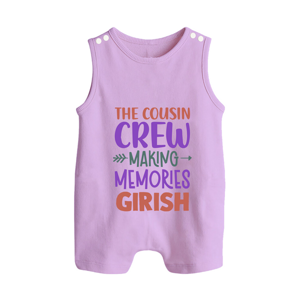 Little Cousin Tribe Romper Suit / Sleeveless Romper | Adorable Matching Wear - LILAC - 0 - 5 Months Old (Chest 18")
