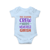 Little Cousin Tribe Romper / Onesie | Adorable Matching Wear - BABY BLUE - New Born (Chest 14")