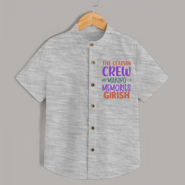 Little Cousin Tribe Shirt | Adorable Matching Wear - GREY - 0 - 6 Months Old (Chest 23")