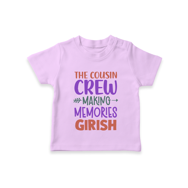 Little Cousin Tribe T-Shirt | Adorable Matching Wear - LILAC - 0-5 Months Old (Chest 17")