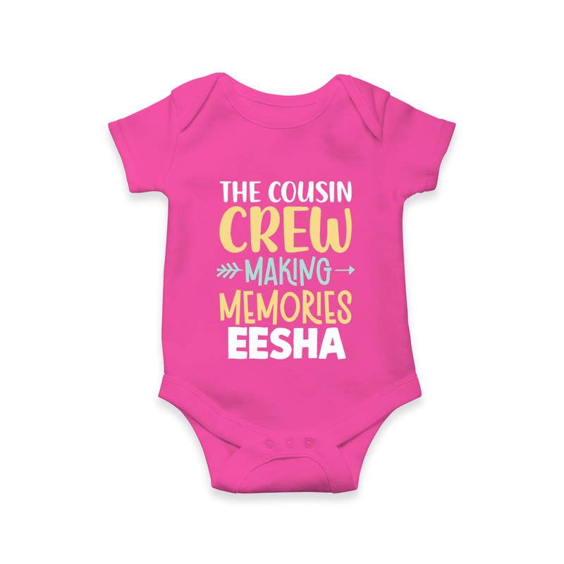 Little Cousin Tribe Romper / Onesie | Adorable Matching Wear - HOT PINK - New Born (Chest 14")