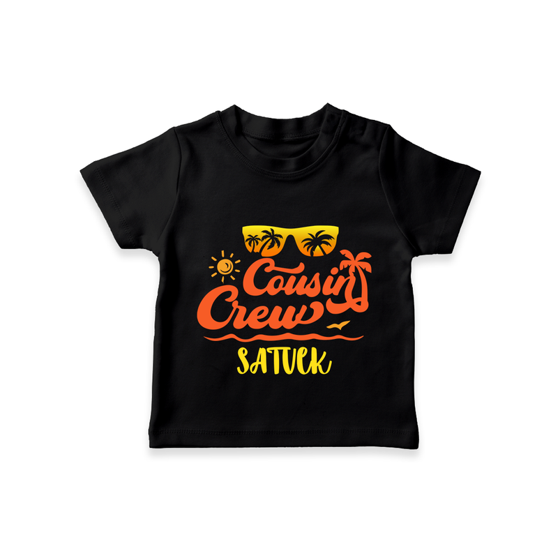 Cousin Harmony T-Shirt | Celebrate Togetherness - BLACK - 0-5 Months Old (Chest 17")