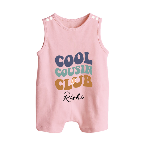 Baby Cousin Bond Romper Suit / Sleeveless Romper | Custom Name Options - BABY PINK - 0 - 5 Months Old (Chest 18")