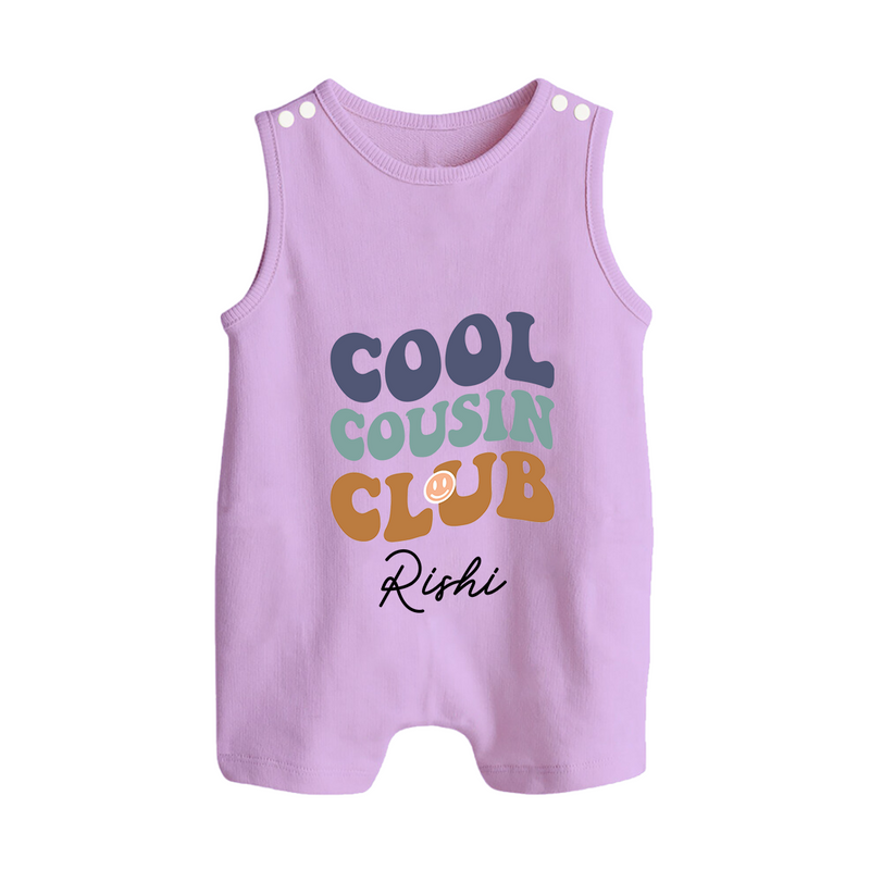 Baby Cousin Bond Romper Suit / Sleeveless Romper | Custom Name Options - LILAC - 0 - 5 Months Old (Chest 18")
