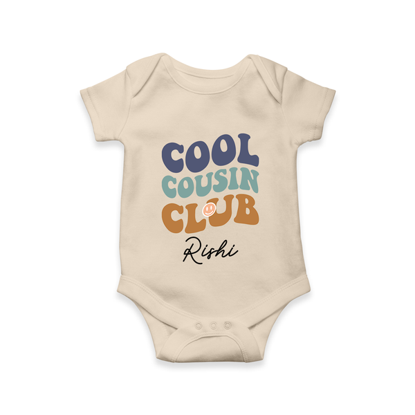 Baby Cousin Bond Romper / Onesie | Custom Name Options - IVORY - New Born (Chest 14")