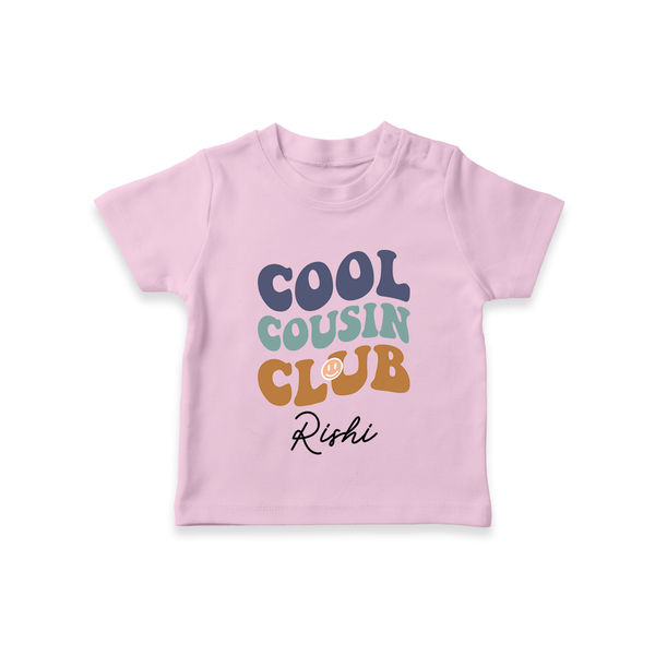 Baby Cousin Bond T-Shirt | Custom Name Options - BABY PINK - 0-5 Months Old (Chest 17")