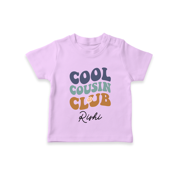 Baby Cousin Bond T-Shirt | Custom Name Options - LILAC - 0-5 Months Old (Chest 17")