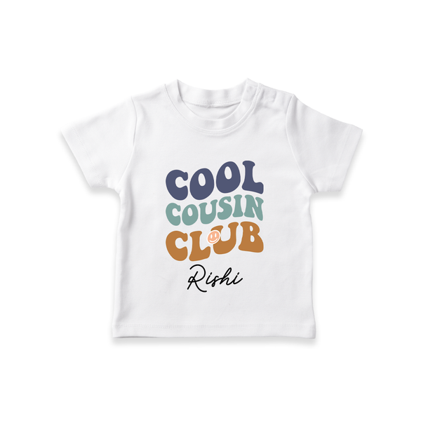Baby Cousin Bond T-Shirt | Custom Name Options - WHITE - 0-5 Months Old (Chest 17")