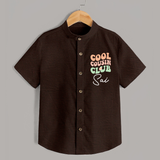 Baby Cousin Bond Shirt | Custom Name Options - CHOCOLATE BROWN - 0 - 6 Months Old (Chest 23")