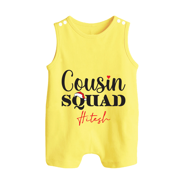 Cousin Joy Romper Suit / Sleeveless Romper Outfit | Perfect for Family Gatherings - PASTEL YELLOW - 0 - 5 Months Old (Chest 18")