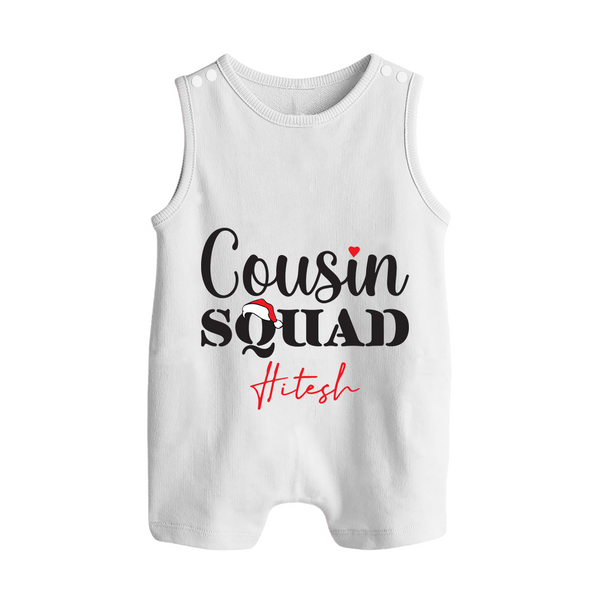 Cousin Joy Romper Suit / Sleeveless Romper Outfit | Perfect for Family Gatherings - WHITE - 0 - 5 Months Old (Chest 18")
