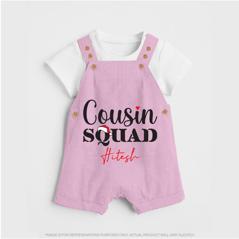 Cousin Joy Dungaree Set Outfit | Perfect for Family Gatherings - BABY PINK - 0 - 5 Months Old (Chest 18")