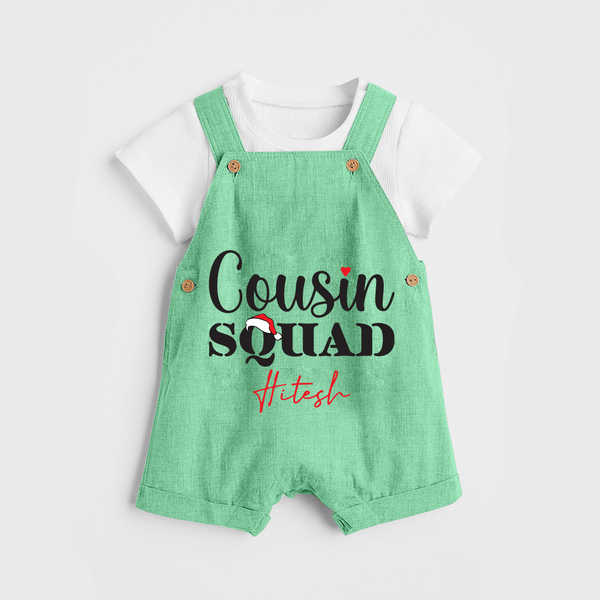 Cousin Joy Dungaree Set Outfit | Perfect for Family Gatherings - GREEN - 0 - 5 Months Old (Chest 18")