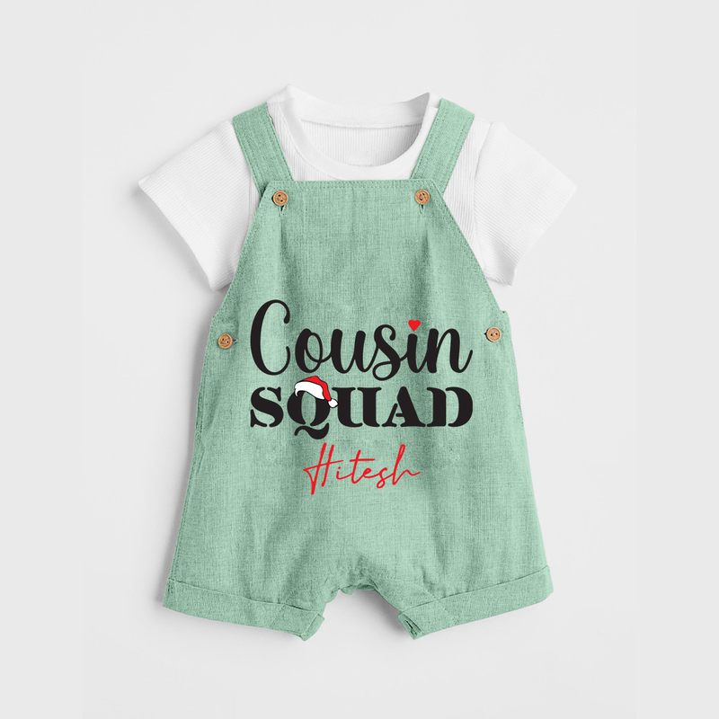 Cousin Joy Dungaree Set Outfit | Perfect for Family Gatherings - MINT GREEN - 0 - 5 Months Old (Chest 18")