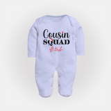 Cousin Joy Sleep Suit / Full Sleeve Bodysuit Outfit | Perfect for Family Gatherings - BABY BLUE - New Born (Chest 7.5")