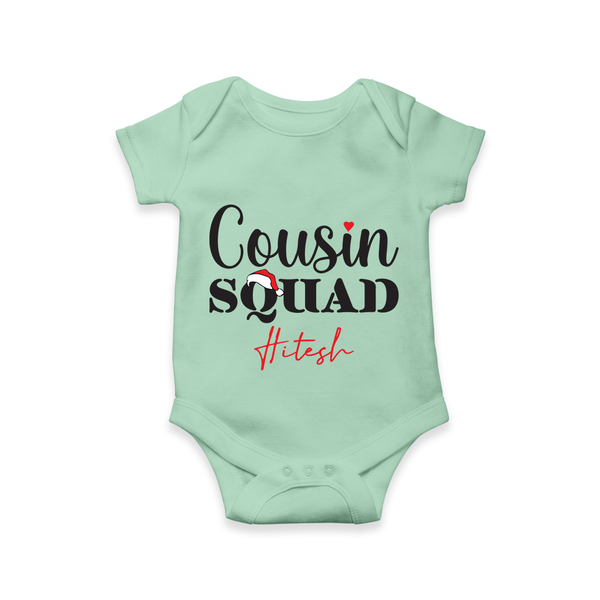 Cousin Joy Romper / Onesie Outfit | Perfect for Family Gatherings - MINT GREEN - New Born (Chest 14")