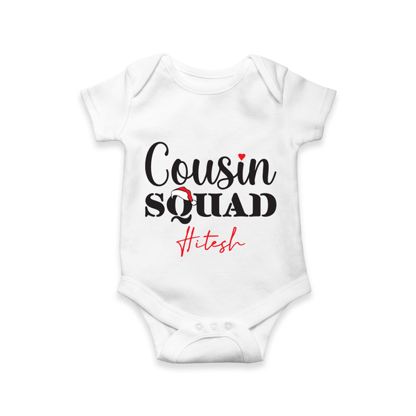 Cousin Joy Romper / Onesie Outfit | Perfect for Family Gatherings - WHITE - New Born (Chest 14")
