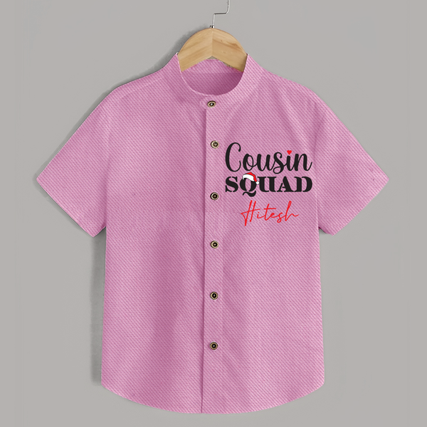 Cousin Joy Shirt Outfit | Perfect for Family Gatherings - BABY PINK - 0 - 6 Months Old (Chest 23")