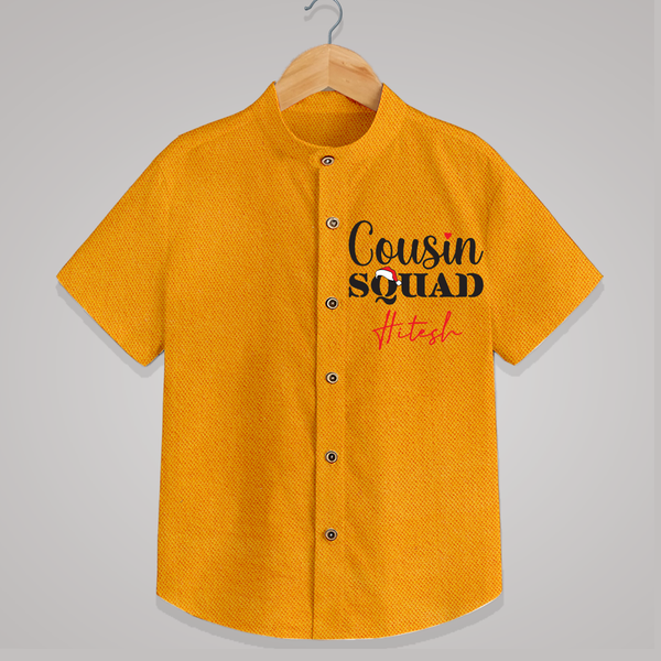 Cousin Joy Shirt Outfit | Perfect for Family Gatherings - CHROME YELLOW - 0 - 6 Months Old (Chest 23")
