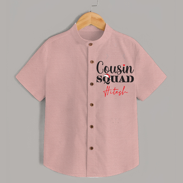 Cousin Joy Shirt Outfit | Perfect for Family Gatherings - PEACH - 0 - 6 Months Old (Chest 23")