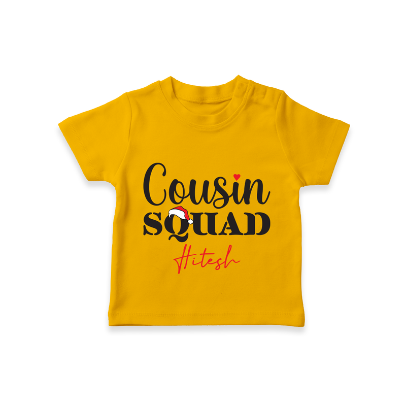 Cousin Joy T-Shirt Outfit | Perfect for Family Gatherings - CHROME YELLOW - 0-5 Months Old (Chest 17")
