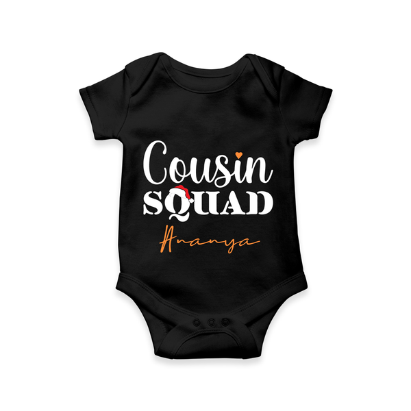 Cousin Joy Romper / Onesie Outfit | Perfect for Family Gatherings - BLACK - New Born (Chest 14")