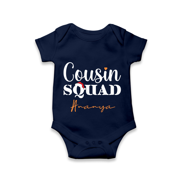 Cousin Joy Romper / Onesie Outfit | Perfect for Family Gatherings - NAVY BLUE - New Born (Chest 14")