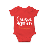 Cousin Joy Romper / Onesie Outfit | Perfect for Family Gatherings - RED - New Born (Chest 14")