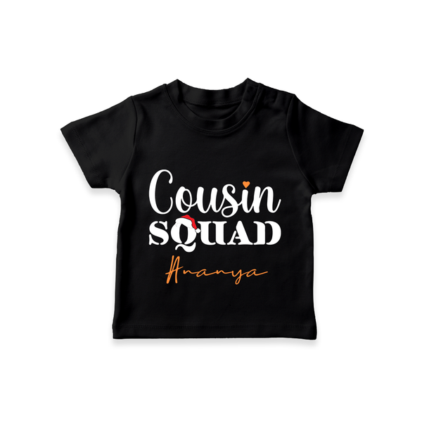 Cousin Joy T-Shirt Outfit | Perfect for Family Gatherings - BLACK - 0-5 Months Old (Chest 17")