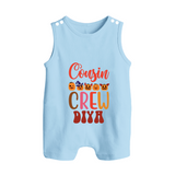 Baby Cousin Gang Romper Suit / Sleeveless Romper | Comfortable and Cute - BABY BLUE - 0 - 5 Months Old (Chest 18")
