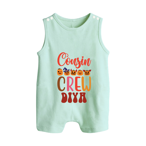 Baby Cousin Gang Romper Suit / Sleeveless Romper | Comfortable and Cute - MINT GREEN - 0 - 5 Months Old (Chest 18")
