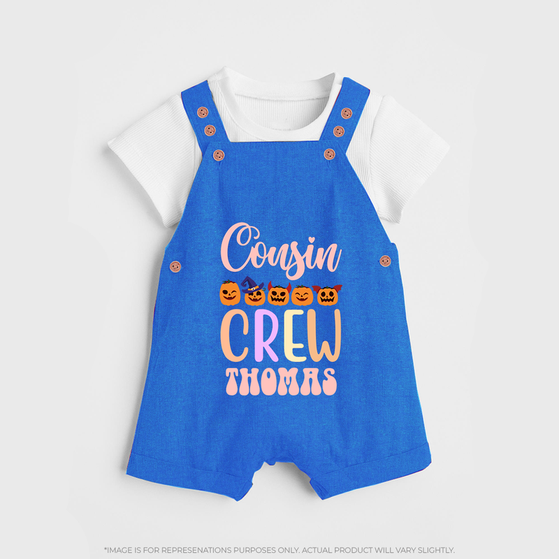 Baby Cousin Gang Dungaree Set | Comfortable and Cute - COBALT BLUE - 0 - 5 Months Old (Chest 18")