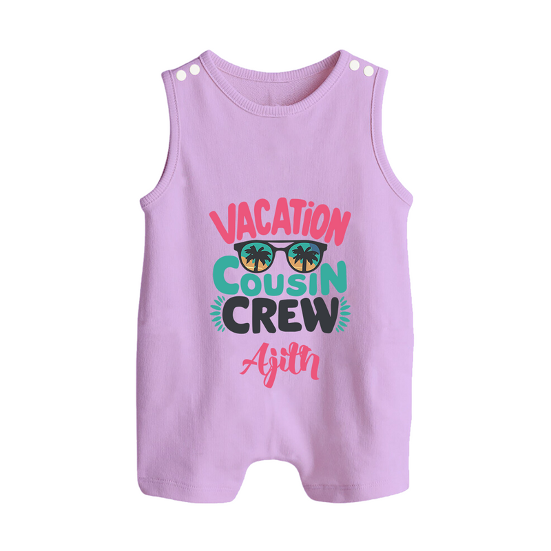 Cousin Fun Squad Romper Suit / Sleeveless Romper | Comfortable Baby Wear - LILAC - 0 - 5 Months Old (Chest 18")