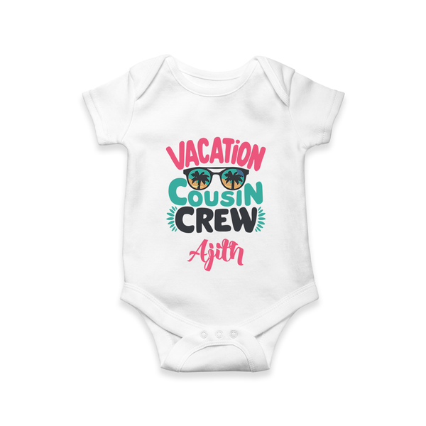 Cousin Fun Squad Romper / Onesie | Comfortable Baby Wear - WHITE - New Born (Chest 14")