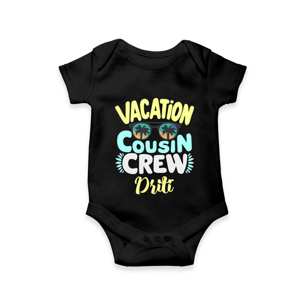 Cousin Fun Squad Romper / Onesie | Comfortable Baby Wear - BLACK - New Born (Chest 14")