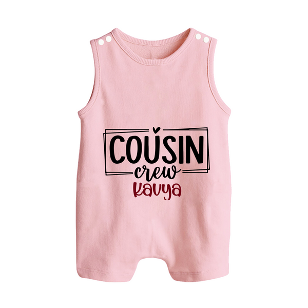Cousin Vibes Only Romper Suit / Sleeveless Romper | Festive Wear for Babies - BABY PINK - 0 - 5 Months Old (Chest 18")