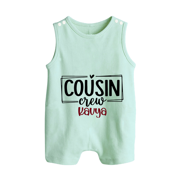 Cousin Vibes Only Romper Suit / Sleeveless Romper | Festive Wear for Babies - MINT GREEN - 0 - 5 Months Old (Chest 18")