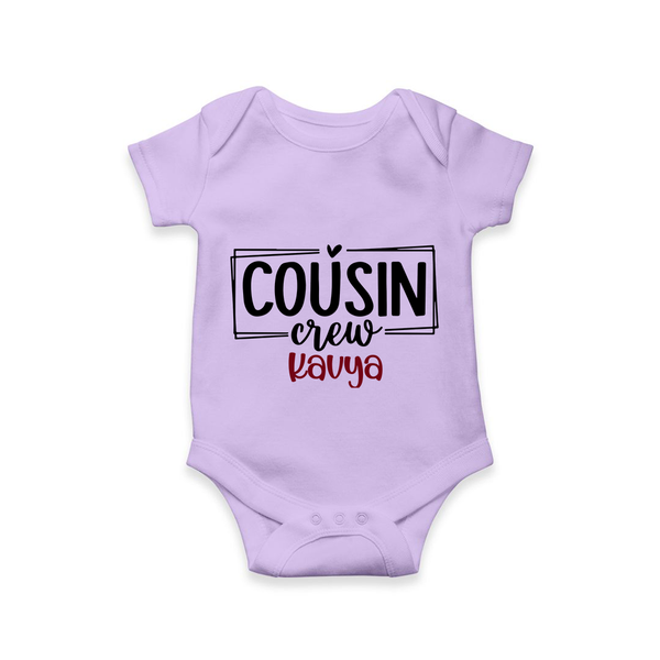 Cousin Vibes Only Romper / Onesie | Festive Wear for Babies - LILAC - New Born (Chest 14")