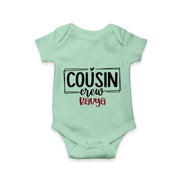 Cousin Vibes Only Romper / Onesie | Festive Wear for Babies - MINT GREEN - New Born (Chest 14")